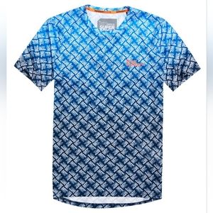 Superdry - Men's Active Ombre Fade T-shirt - XXL - Blue